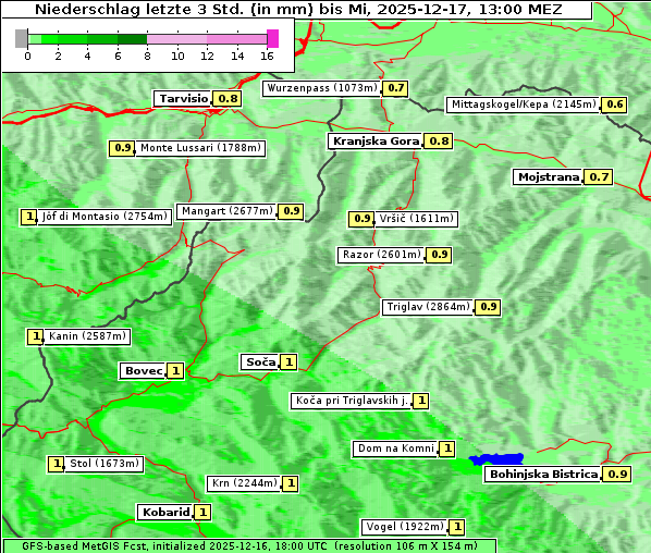 Niederschlag, 17. 12. 2025