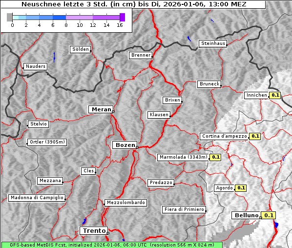 Neuschnee, 6. 1. 2026