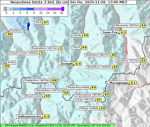Neuschnee, 20. 11. 2025
