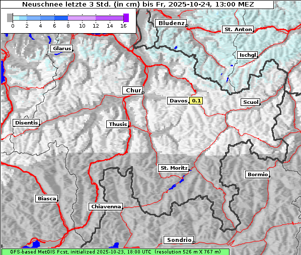 Neuschnee, 24. 10. 2025