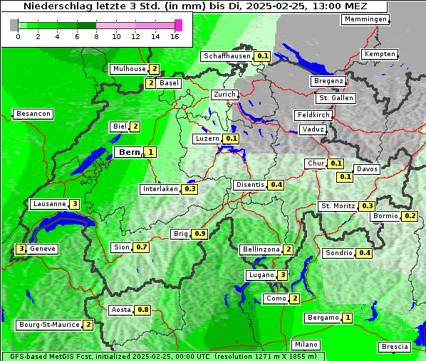 Niederschlag, 25. 2. 2025