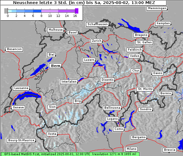 Neuschnee, 2. 8. 2025