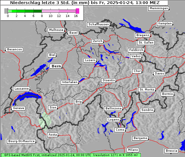 Niederschlag, 24. 1. 2025