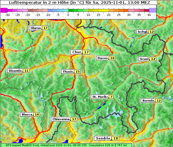 Temperatur, 1. 11. 2025