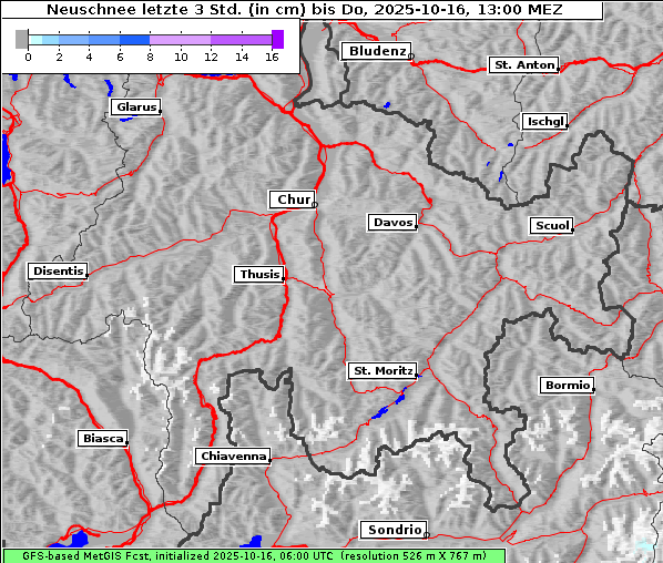 Neuschnee, 16. 10. 2025