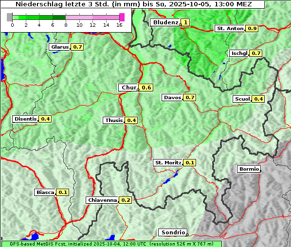 Niederschlag, 5. 10. 2025