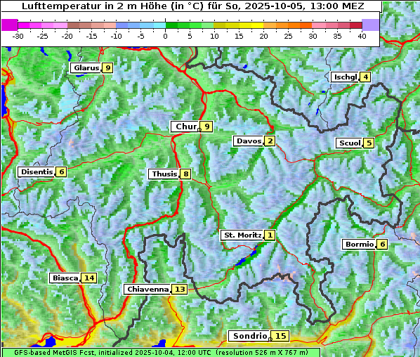 Temperatur, 5. 10. 2025
