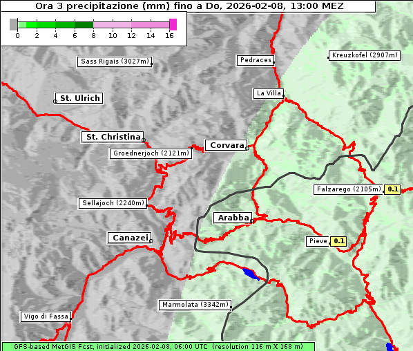 Niederschlag, 8. 2. 2026