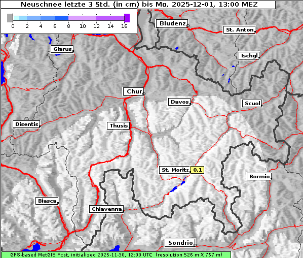 Neuschnee, 1. 12. 2025