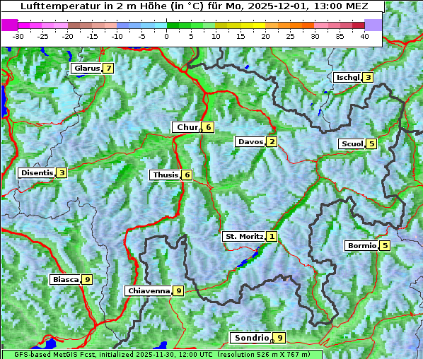 Temperatur, 1. 12. 2025