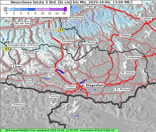 Neuschnee, 6. 10. 2025