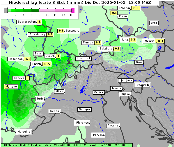 Niederschlag, 8. 1. 2026