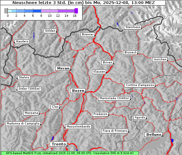 Neuschnee, 8. 12. 2025
