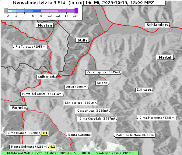 Neuschnee, 15. 10. 2025