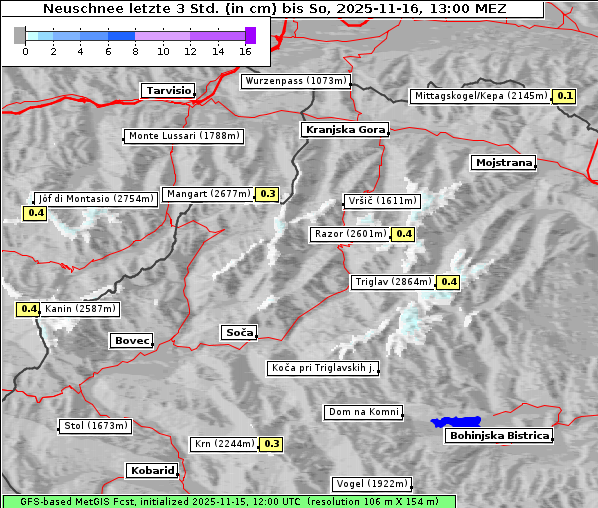 Neuschnee, 16. 11. 2025