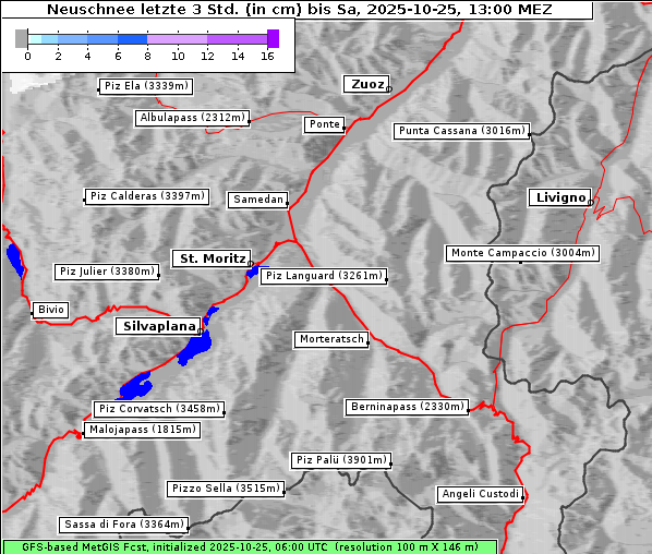 Neuschnee, 25. 10. 2025