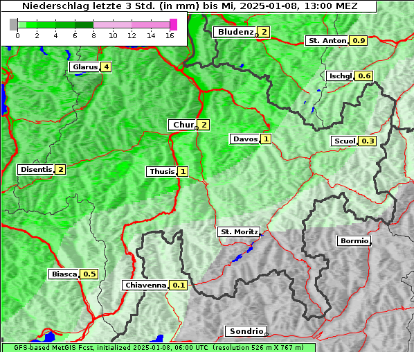 Niederschlag, 8. 1. 2025