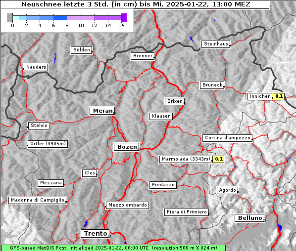 Neuschnee, 22. 1. 2025