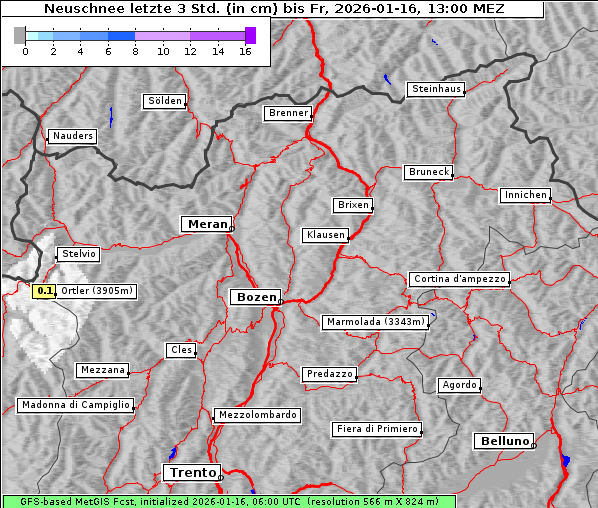 Neuschnee, 16. 1. 2026