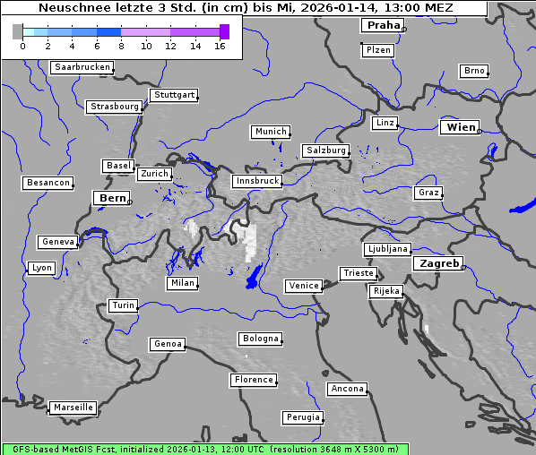Neuschnee, 14. 1. 2026