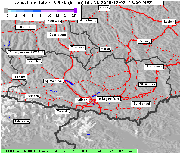 Neuschnee, 2. 12. 2025