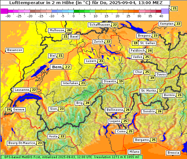 Temperatur, 4. 9. 2025