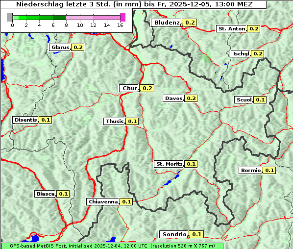 Niederschlag, 5. 12. 2025