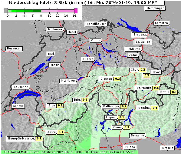 Niederschlag, 19. 1. 2026