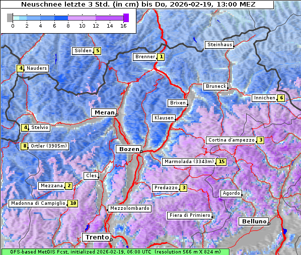 Neuschnee, 19. 2. 2026