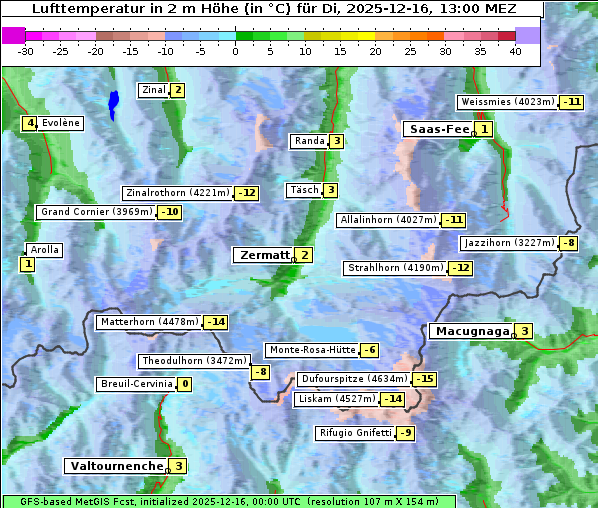 Temperatur, 16. 12. 2025