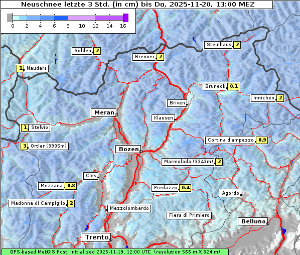 Neuschnee, 20. 11. 2025