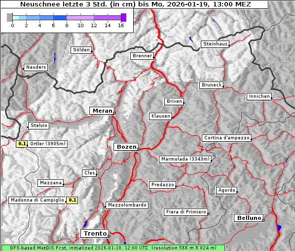 Neuschnee, 19. 1. 2026