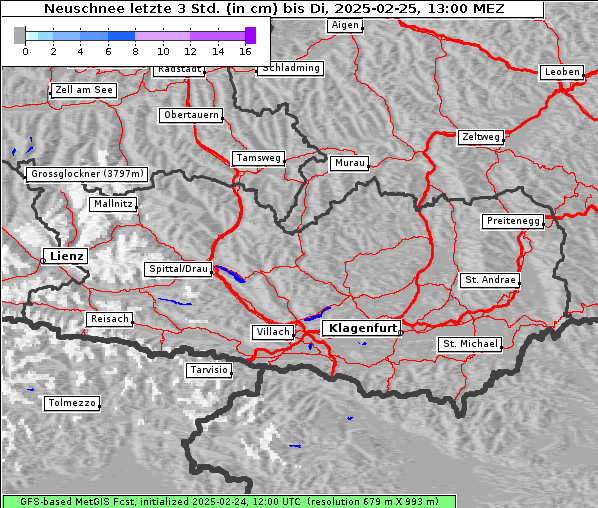 Neuschnee, 25. 2. 2025