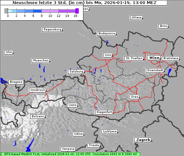 Neuschnee, 19. 1. 2026