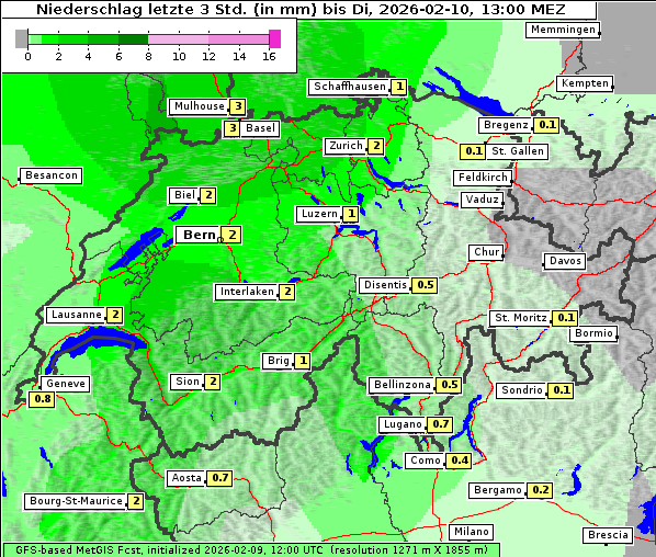 Niederschlag, 10. 2. 2026