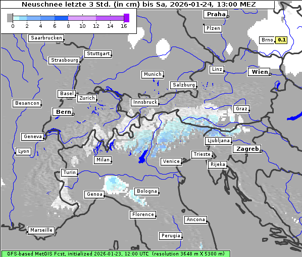 Neuschnee, 24. 1. 2026