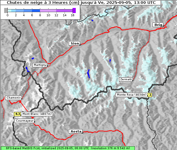 Neuschnee, 5. 9. 2025