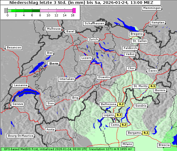 Niederschlag, 24. 1. 2026