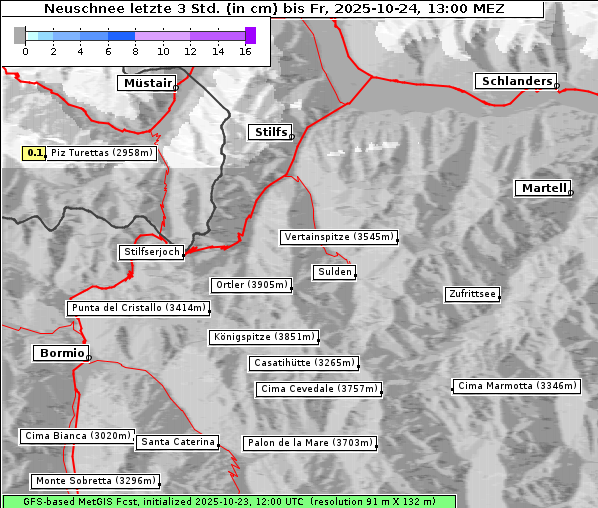 Neuschnee, 24. 10. 2025