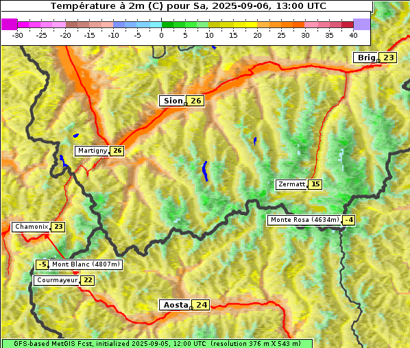 Temperatur, 6. 9. 2025