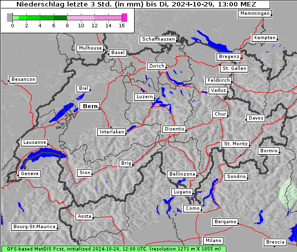 Niederschlag, 29. 10. 2024