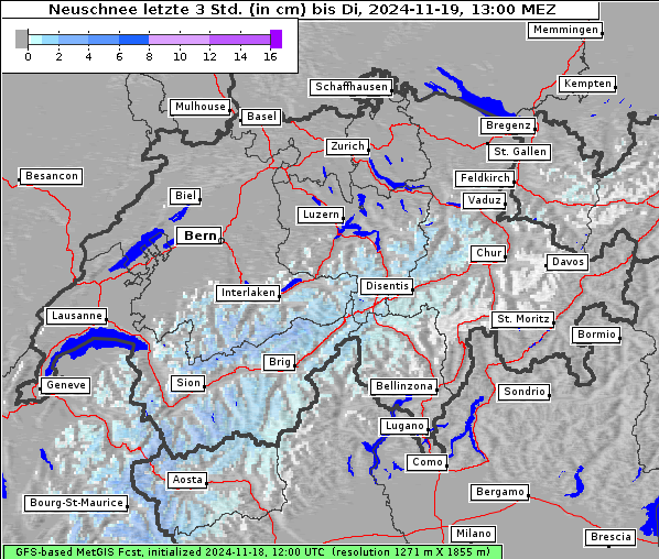 Neuschnee, 19. 11. 2024