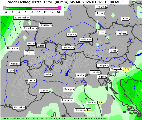 Niederschlag, 7. 1. 2026