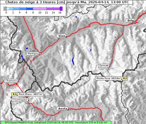 Neuschnee, 14. 4. 2026
