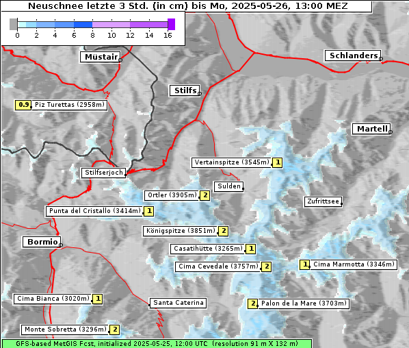 Neuschnee, 26. 5. 2025