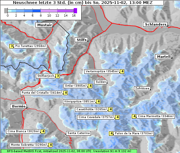 Neuschnee, 2. 11. 2025