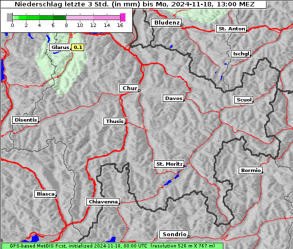 Niederschlag, 18. 11. 2024