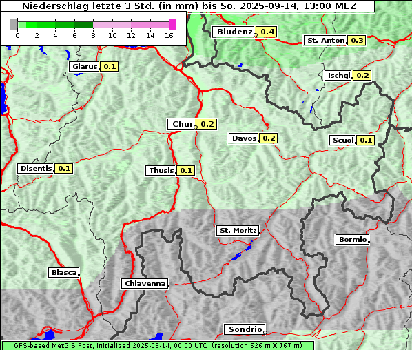 Niederschlag, 14. 9. 2025