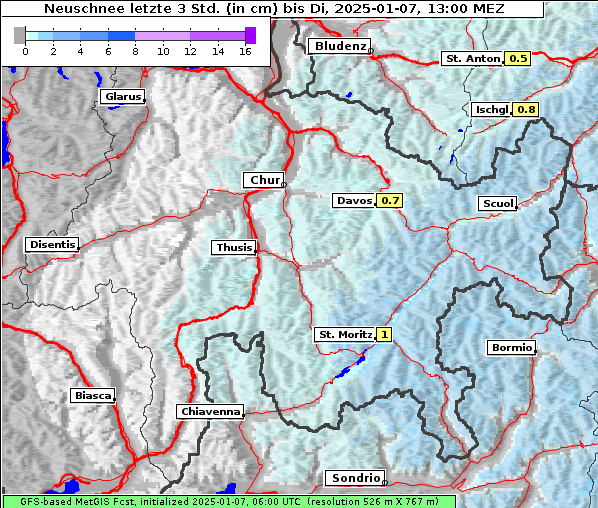 Neuschnee, 7. 1. 2025