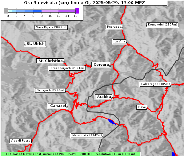 Neuschnee, 29. 5. 2025